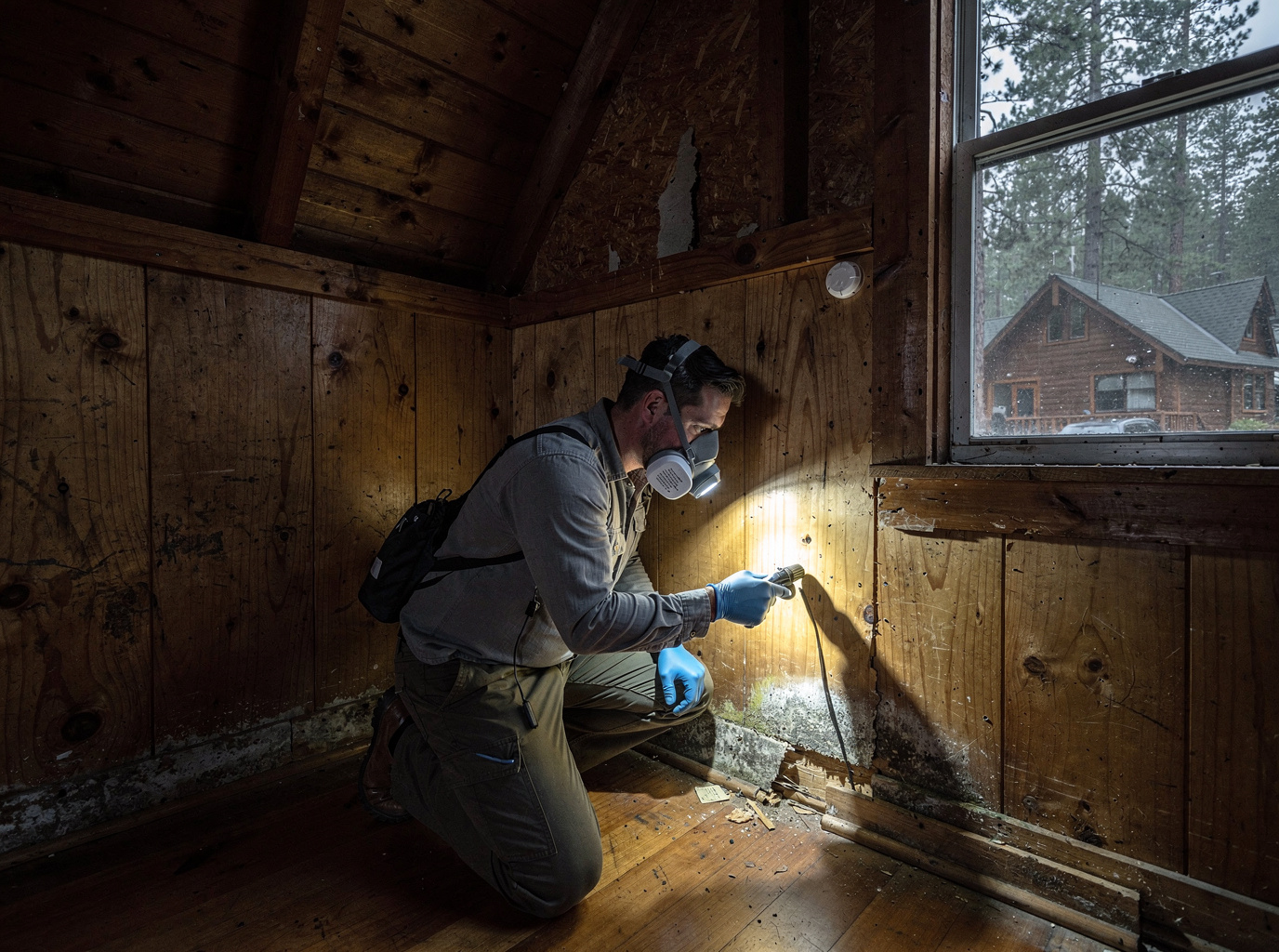 Spotting Hidden Mold In Older Cabins Near Blue Jay